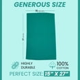 thumbnail image 3 of SupremePlus Premium Huck Towels 15" x 27" Window Commercial Lint-Free Multipurpose 100% Cotton Household Cleaning Cloths & Wipes, Green, 12 Count, 3 of 9