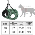 thumbnail image 4 of Smilepp Pet Walking Harness Leash Set Escape Proof Adjustable Soft Small Animal Vest Clothes Rope, Green, S, 4 of 9