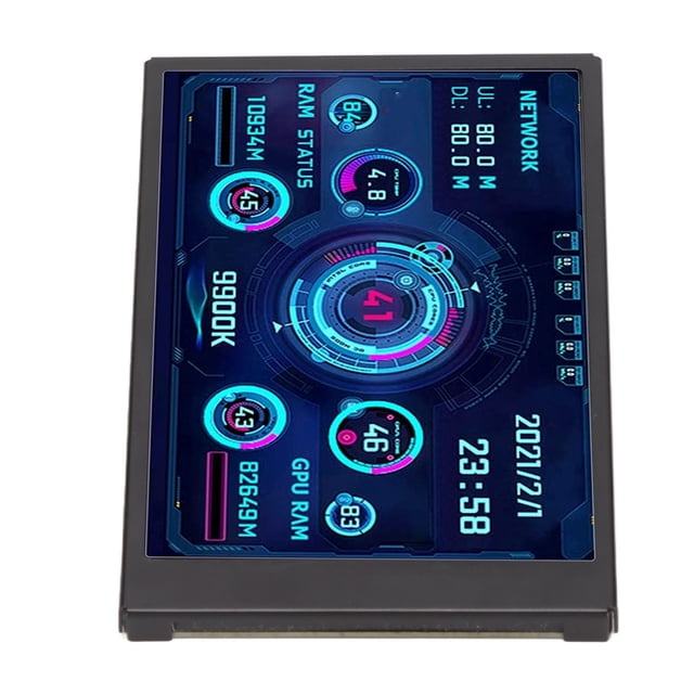 Mini 3.5in USB Mini Pantalla AIDA64 PC CPU RAM Monitor de Datos PECO Panel Panel Monitor de Temperatura Monitor Temp de CompuTadora Monitor