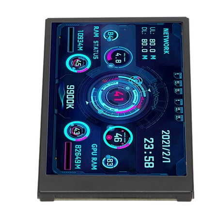 PC Temperature Display Screen, 3.5in IPS USB Mini Screen, PC Sensor ...