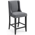 thumbnail image 2 of Modway Tabouret de Bar de Comptoir Rembourré en Tissu, Gris, 2 of 4