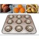 thumbnail image 4 of Madeleine molds for baking 9 cavity non-stick mold for baking champagne gold, 4 of 4