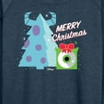 thumbnail image 3 of Monsters Inc - Merry Christmas Monsters Inc - Women's Lightweight French Terry Long Sleeve Shirt, 3 of 5