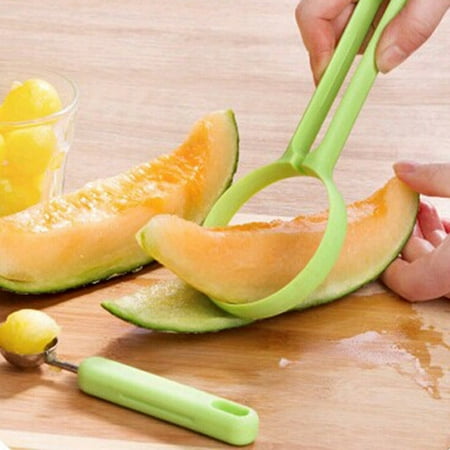 

Meizhencang 2Pcs/Set Kitchen Fruits Cutter Peeler Spoon Melon Baller Fancy Dig Pulp Tools