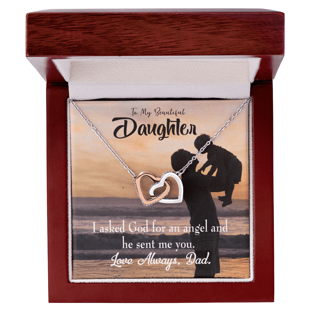 I asked god for an angel and he sent me you necklace best sale