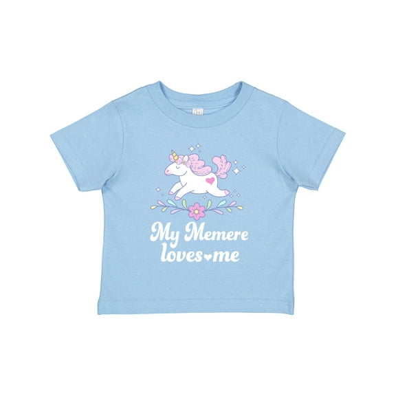 Inktastic My Memere Grandma Loves Me Unicorn Girls Toddler T-Shirt