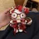 thumbnail image 1 of hello Cartoon Red Glasses Apron Keychain Plush Toy Backpack Doll Plush Keychain for Women Style 4, 1 of 1
