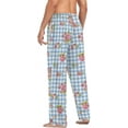 thumbnail image 6 of FREEAMG Rose Plaid Pajama Pants for Men, Men's Separate Bottoms, Comfortable Sleep Lounge Pj Pants, 6 of 7