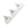 thumbnail image 2 of ziyahi 90 Degree Double Strip Ruler Quilting Template Ruler 18inch DIY Acrylic for Patchwork Quilting, 2 of 8