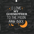 thumbnail image 4 of Inktastic I Love My Godmother To The Moon and Back Women's T-Shirt, 4 of 5