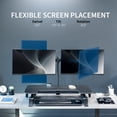 thumbnail image 5 of VIVO Black 36" Standing Desk Riser with Dual Monitor Stand for up to 30" Screens, 5 of 8