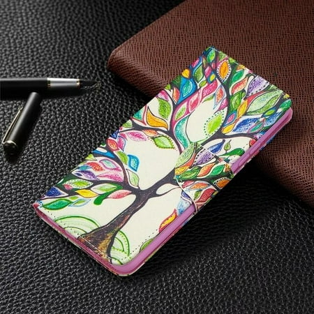 QWZNDZGR Painted leather phone case For Samsung S8 S10 S20 S21 Plus Ultra Note8 Note9 Note10 Note20 Ultra Plus M10 20 30 Funda Cover Case