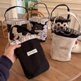 thumbnail image 3 of Spring And Summer Small Bag Portable Canvas Carry Storage Handbag With Lace Trim, 3 of 4
