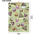 thumbnail image 3 of Coolnut Cartoon Cake Clipboard A4 Standard Size Decorative Clipboard with Low Profile Metal Clip for Students Men Women Classroom and Office Gifts, 3 of 7