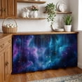 thumbnail image 3 of Starry Sky Cabinet Curtain 32"Wx55"L,Dustproof Pantry Door Curtain W/ Self Adhesive Tape,Modern Rustic Blue Purple Ombre Star Night Tall Storage Cover Privacy Drape for Bathroom Kitchen Laundry Room, 3 of 9
