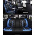 thumbnail image 2 of TIANLAIMEI Leather Automotive Car Seat Covers, Front Rear Back Seat Cushion Waterproof Protector, Full Set 5-Seats, Car Interior Decoration Mat, Universal Fit for Most Cars SUVs, 2 of 10