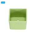 thumbnail image 3 of Uxcell 2.5" Square Plastic Succulent Planter with Drainage Flowerpot Container, Green 6 Pack, 3 of 5