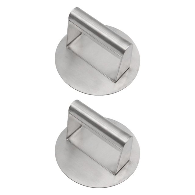 Bewildely 5.5 304 Stainless Steel Burger Press Bacon Non-Stick Press Grill Meat Tipo 1 2piezas