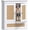 Rectangular Rattan Doors, variant on Bathroom Cabinet Wall Mounted, Small Bathroom Wall Cabinet Over Toilet, Medicine Cabinet Organizer with Doors and Adjustable Shelf