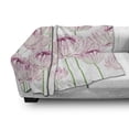 thumbnail image 3 of Floral Soft Flannel Fleece Throw Blanket, Romantic Watercolor with Tender Peony Flowers in Bloom Botanical Theme, Cozy Plush for Indoor and Outdoor Use, 50" x 70", Pale Pink and Green, by Ambesonne, 3 of 6