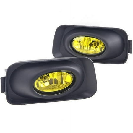Fog Light For 03-06 Acura TSX Yellow Lens, Pair