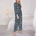 thumbnail image 3 of Yiaed Daisy Floral B Print Pajamas Women's Long Sleeve Sleepwear Soft Button Down Loungewear Pjs Lounge Set Nightwear Womens Pajama Pants-X-Large, 3 of 7