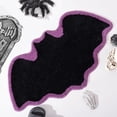 thumbnail image 3 of Halloween Bat Carpet Gothic Bathroom Mat Soft Area Rug for Front Door Living Room Bedroom Machine Washable Non- Decorative Mat, 3 of 5