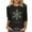 Black #A, variant on Womens Christmas Shirts 3/4 Sleeve Rhinestones Wine Glass Printed Xmas Holiday Tops Loose Casual Festive Tees (XL, Wine)