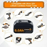 2Pack For WORX 20V MAX Extend Lithium Ion Battery WA3520 WA3525 WA3575 WG155 Tools
