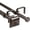 Bronze, variant on Urbanest Adjustable Double Curtain Rod Set Pila Flat Button Finials – 1″ Front & 3/4″ Back Rod With Bronze Rod, 48–84 Inches