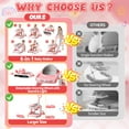 thumbnail image 2 of WonderStone 6 in 1 Baby Walker, Height-Adjustable Push Walker with Music & Light Toys, Baby Bouncer & Activity Center for Boys and Girls 6-18 Months (Pink), 2 of 10