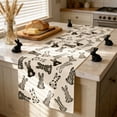thumbnail image 5 of Wooowa Easter Festival Theme Table Runner with Bunny Egg Floral Print, for Holiday Party Dining Table and Home Scene Decoration, 5 of 6
