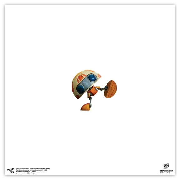 Gallery Pops Star Wars: Young Jedi Adventures - RJ-83 Wall Art, Unframed Version, 12" x 12"