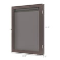 thumbnail image 3 of HOMCOM 23.5" x 31.5" UV-Resistant Sports Jersey Frame Display Case, Brown, 3 of 8