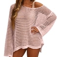 thumbnail image 2 of Crochet Cover Up for Women Mesh Hollow Out Bikini Cover Ups for Swimwear Summer Swimsuit 2026, 2 of 7