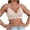 Pink, variant on Women's Halter Neck Mesh V Neck Triangle Cup Bralette, Seamless Wireless Bra for Daily Wear