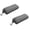 Gray*Two, variant on 1 Pcs Zippers Sunglass Case, Compressed Spectacle Case, Zipper Rectangle Grid Sunglasses Case for Sunglass and Eyewears Protecting