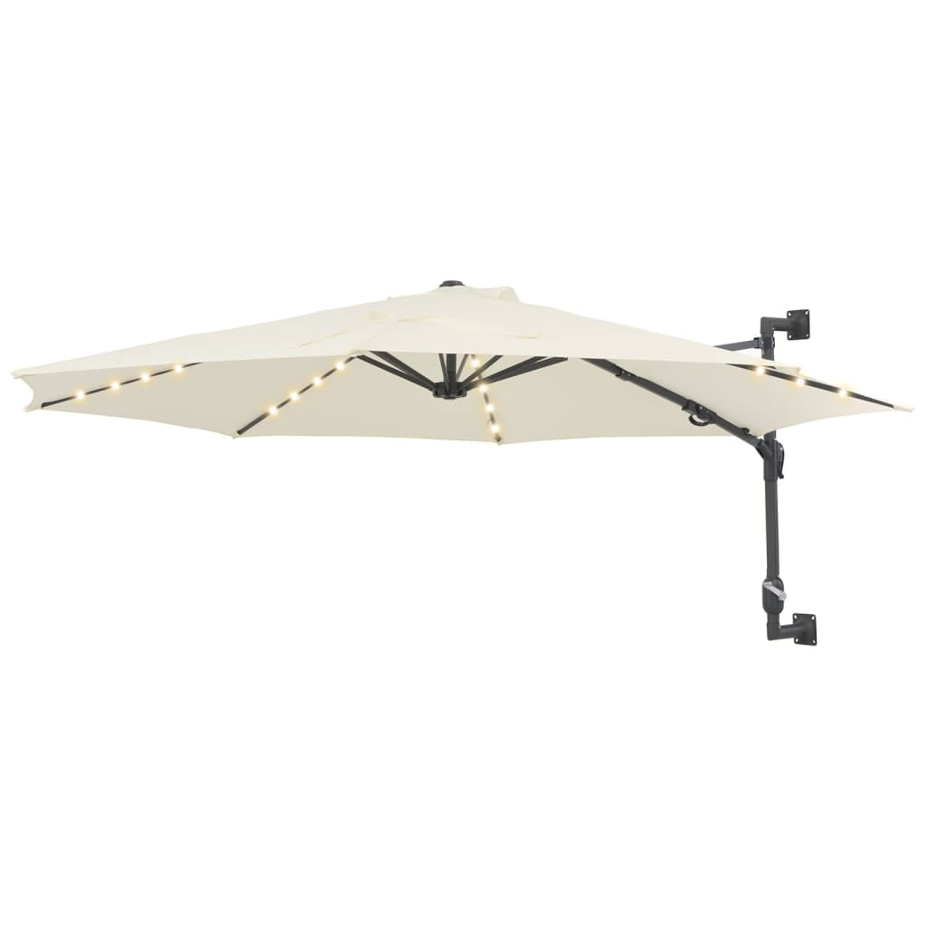beginnen maagd vooroordeel vidaXL Wall-mounted Parasol with LEDs and Metal Pole Umbrella Multi Colors  - Walmart.com