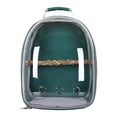 thumbnail image 1 of Bolsa de transporte para pájaros, mochila para mascotas, jaula para loros, bolsa de transporte de tela Oxford ligera y Visible para pájaros pequeños, , verde, 1 of 6