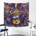 thumbnail image 2 of Cuphead Movie Tapestry Luxury Wall Hanging Tapestries Decor For Bedroom Living Room Dormitory Mural Blanket 59x59in, 2 of 8