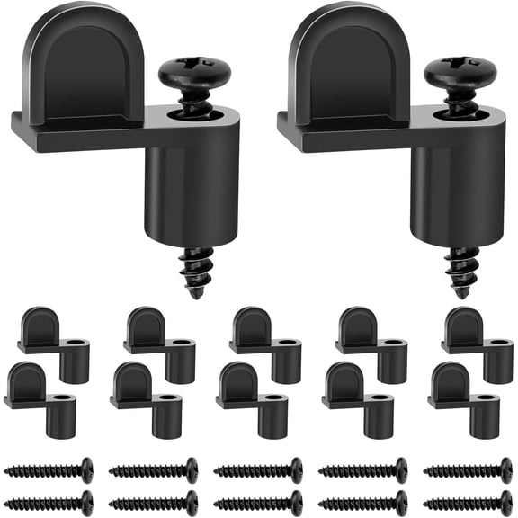 3/8 Inch Screen Clip, Window Screen Clip with Screws, Storm Door Clips for Glass and Screen, Screen Clips to Hold The Screen in Window, Window Screen Fasteners, Screen Door Clips