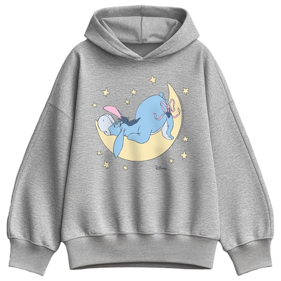 Winnie The Pooh - Eeyore Moon - Women's Oversized Fleece Hoodie Sweatshirt