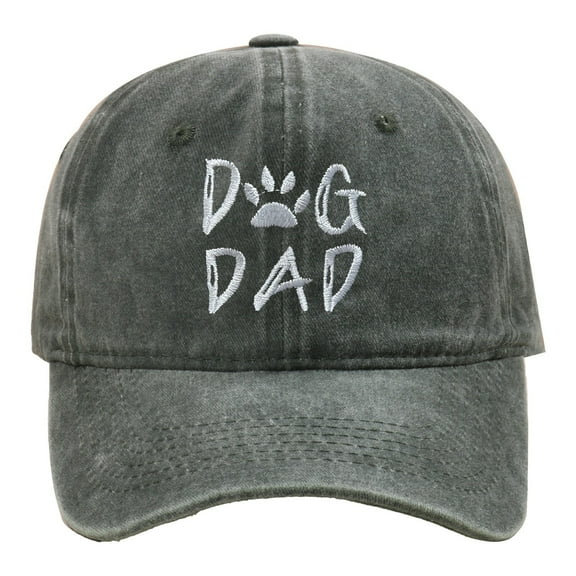 AWZXDE Dog Dad Embroidered Baseball Cap Adjustable Sun Hat for Outdoor Casual Wear Army Green,One Size