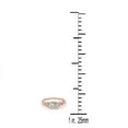 thumbnail image 5 of Aonejewelry 0.5 Carat Natural Princess Cut White Diamond In Center With Side Stones Crafted In 14K Solid Rose White Yellow Gold Engagement Ring Women, 5 of 7