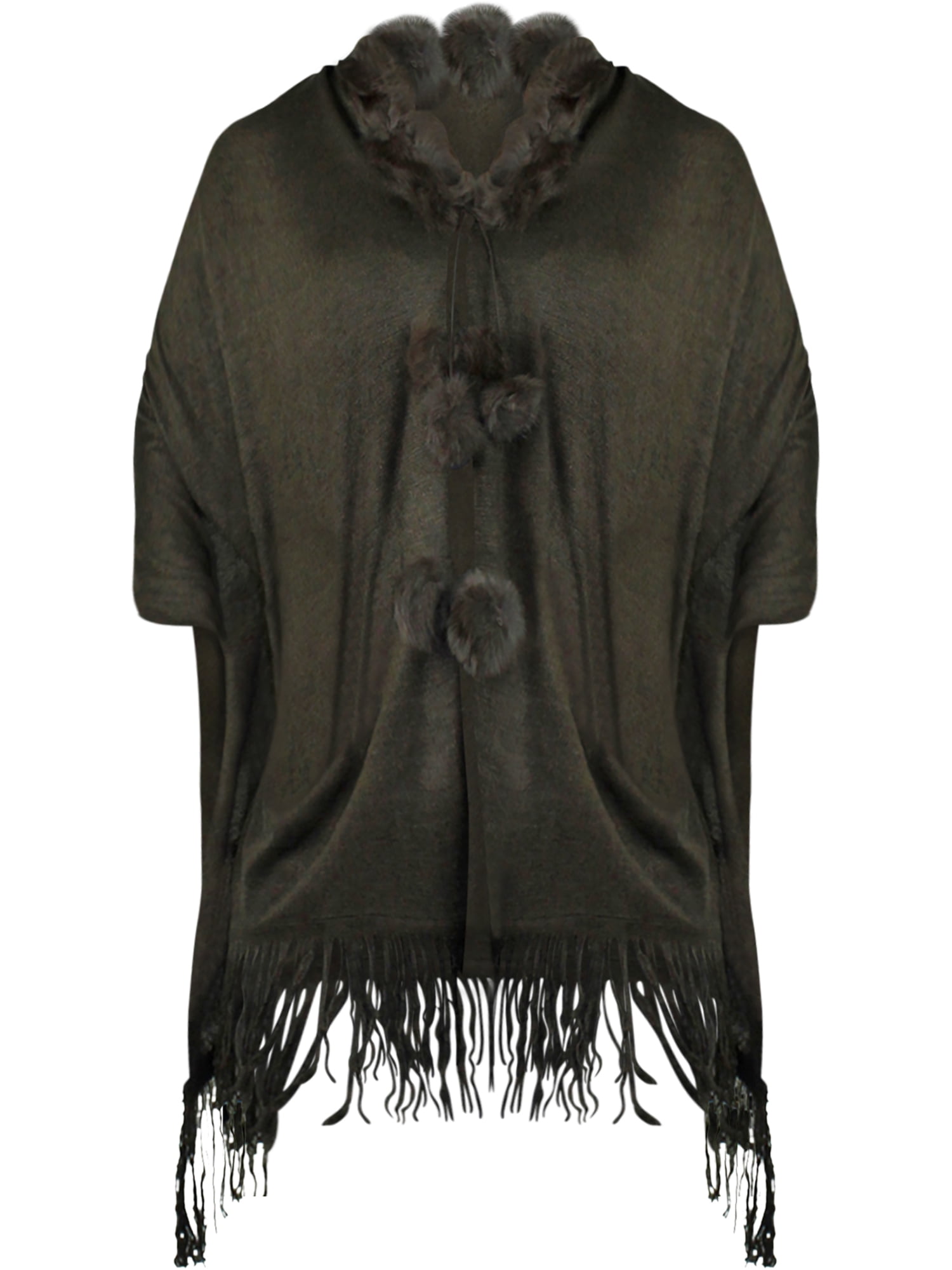 fur collar shawl