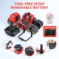 thumbnail image 6 of Arshin Mobility Scooters for Seniors,4 Wheels Mobility Scooters Lightweight and Portable,180W 24V Motor,Suitable for Travel,Adults,Elderly(Red), 6 of 18