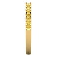 thumbnail image 4 of 0.285 ctw Wedding Band for Women - 18K Yellow Gold Simulated Yellow Diamond Stackable Eternity Ring, 4 of 6