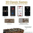 thumbnail image 5 of Sunnydaze 2-Player 10-in-1 Multi-Game Table, Game Time Blue, 5 of 13