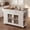 White + Walnut, variant on Christopher Knight Home 54.33" Mobile Kitchen Island Cart with Power Outlet and Storage, Black + Walnut