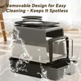 thumbnail image 5 of 2026 New Drawer Cat Litter Box, No Scoop Needed Sifting Litter Box, Fully Enclosed Odor-Proof Litter Pan with Front & Top Entry for Large Cats, Modern Gray Home Decor, 5 of 5